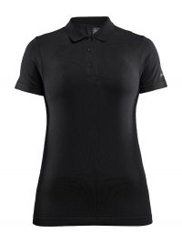 Sport Poloshirt Damen in Schwarz